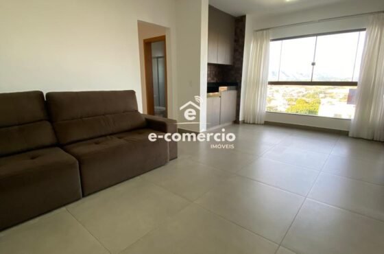 Apartamento novo, com armários planejados e semimobiliado para locação em Lavras